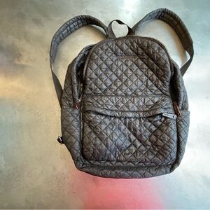 MZ Wallace Quilted Black Nylon Backpack